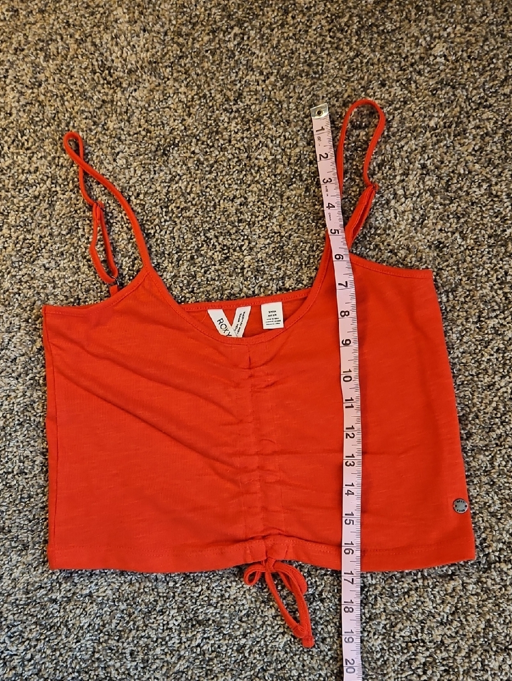 Roxy Ruched Cropped Tank Top - Picture 7 of 7